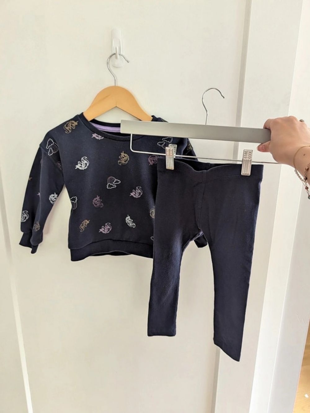 2/$20 💚 George Navy Unicorn Matching Set 2T
